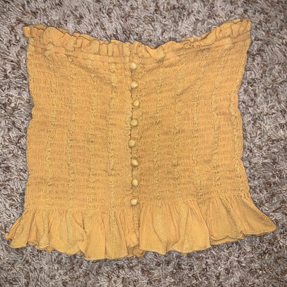American eagle yellow tube top